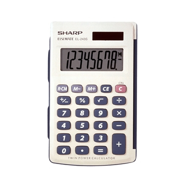SHARP EL243SB 8-DIGIT HAND-HELD CALCULATOR Sharp Electronics