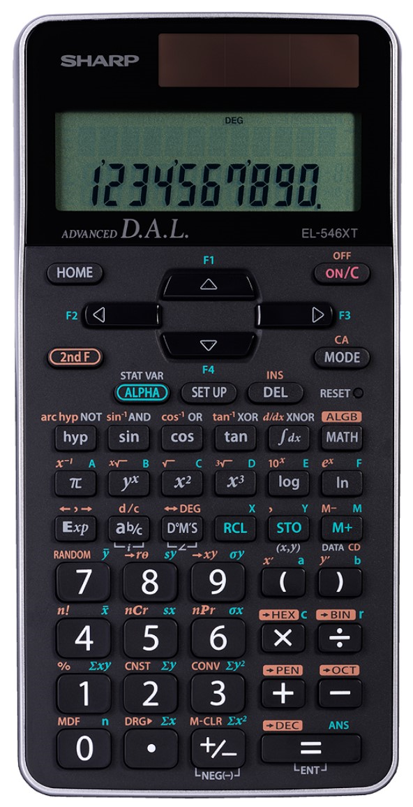 SHARP EL546XTBSL 469 FUNCTION, 10X2 LINE, SCIENTIFIC CALCULATOR Sharp Electronics