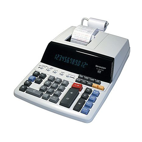 SHARP EL2615PIII FLUORESCENT 12-DIGIT 2-COLOR PRINTING CALCULATOR Sharp Electronics