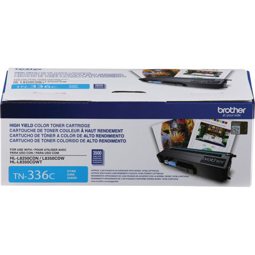 Brother TN336C Cyan Toner Cartridge, High Yield Brother