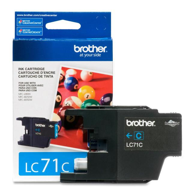 Brother LC71CS Innobella  Cyan Ink Cartridge, Standard Yield Brother